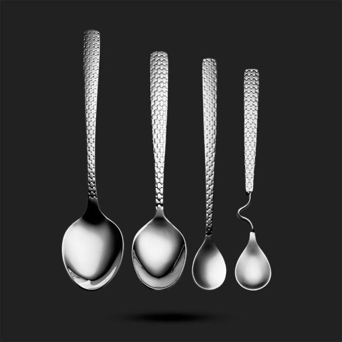 118pcs-maya-spoon1 سرویس 136 پارچه قاشق و چنگال داماس طرح مایا - تصویر 5