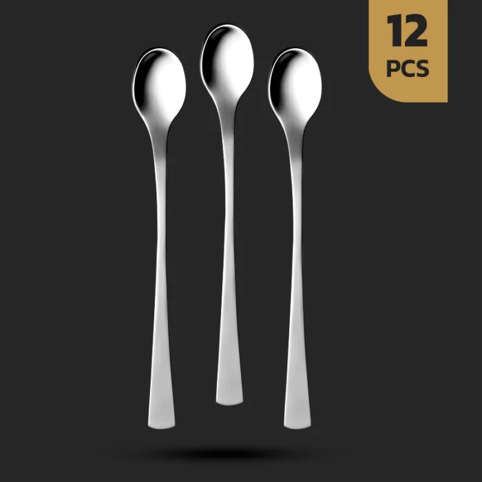 قاشق شربت خوری 12 آوید سرویس 12 پارچه قاشق شربت خوری طرح آوید