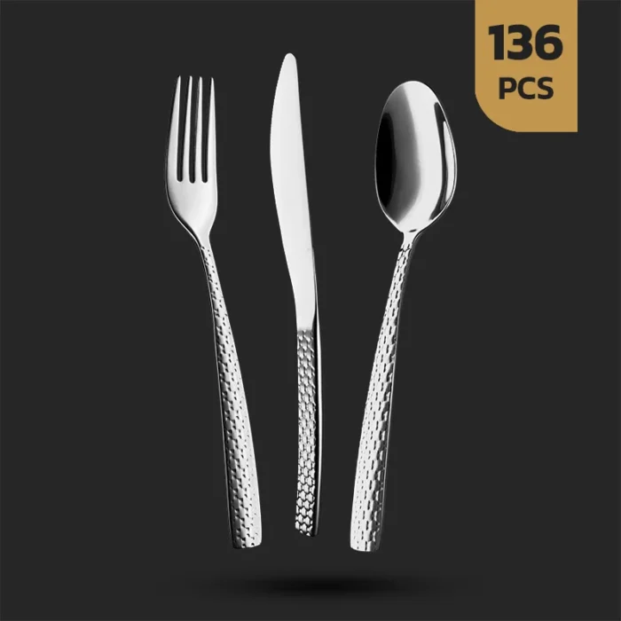 مایا-136 سرویس 136 پارچه قاشق و چنگال داماس طرح مایا