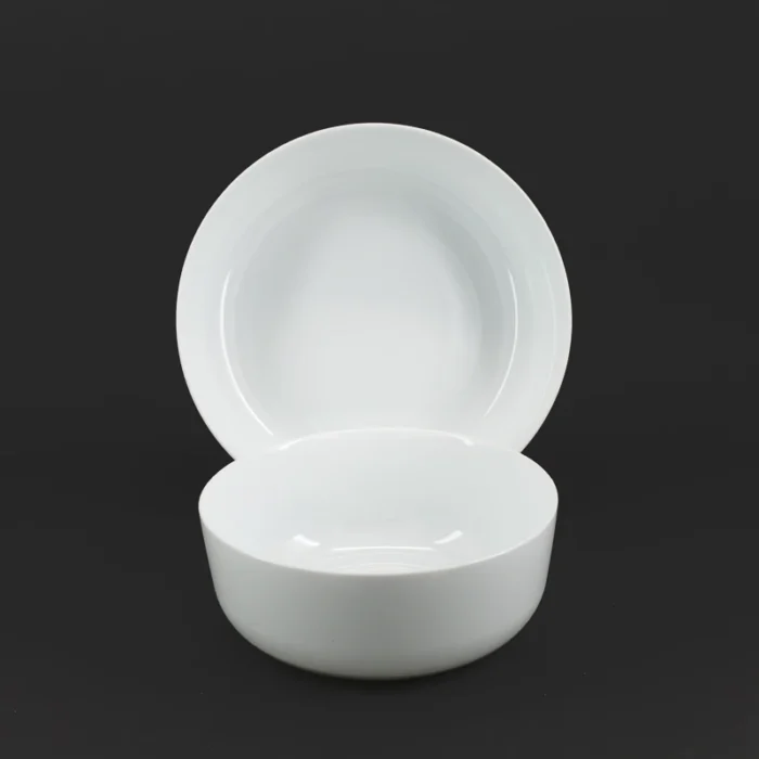 سرویس 2 پارچه اپال کاسه آون سفید - تصویر 2