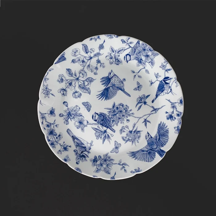 سرویس 26 پارچه اپال طرح 705 نیلوفری - تصویر 2