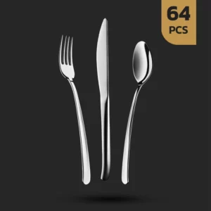سرویس قاشق و چنگال 64 پارچه طرح رویال برند داماس
