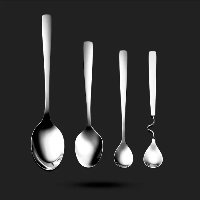 سورنا-قاشق-128 سرویس قاشق چنگال 128 پارچه 24 نفره طرح  سورنا - تصویر 3