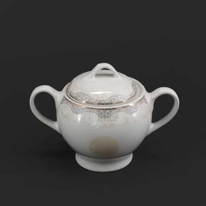 سرویس چای خوری 17 پارچه چینی مقصود طرح زینا - تصویر 4