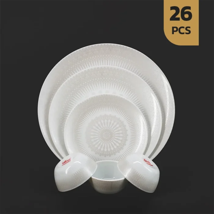 1048-26اپال-خاکستری سرویس 26 پارچه اپال طرح 1048