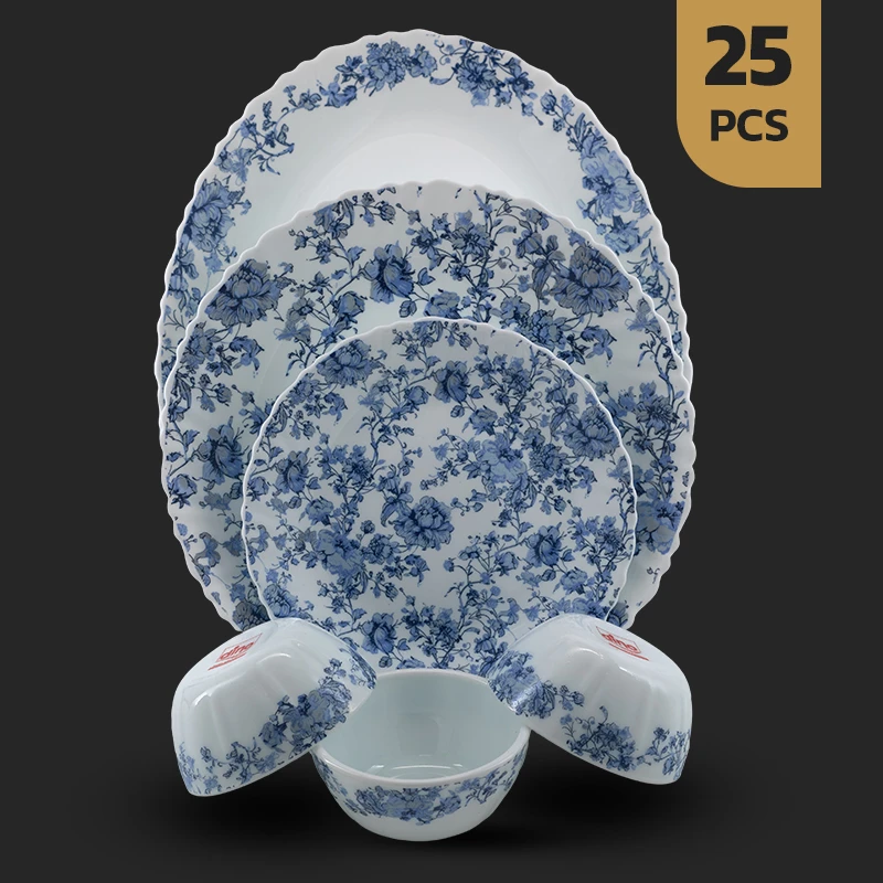 سرویس 25 گردپیچ بلوبل سرمه ای چینی مقصود