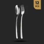 سرویس قاشق چنگال 12 پارچه 6 نفره طرح رویال