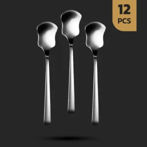 سرویس 12 پارچه قاشق بستنی خوری طرح رویال