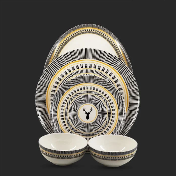 18046 2 سرویس 2 نفره قاشق چنگال و بن چاینا طرح 18046 - تصویر 3