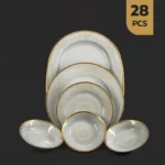 سرویس 28 پارچه چینی مقصود طرح ژرفا
