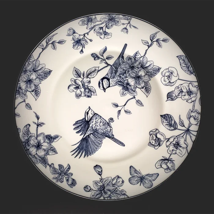 سرویس 2 نفره قاشق چنگال و بن چاینا طرح D-4009 - تصویر 4