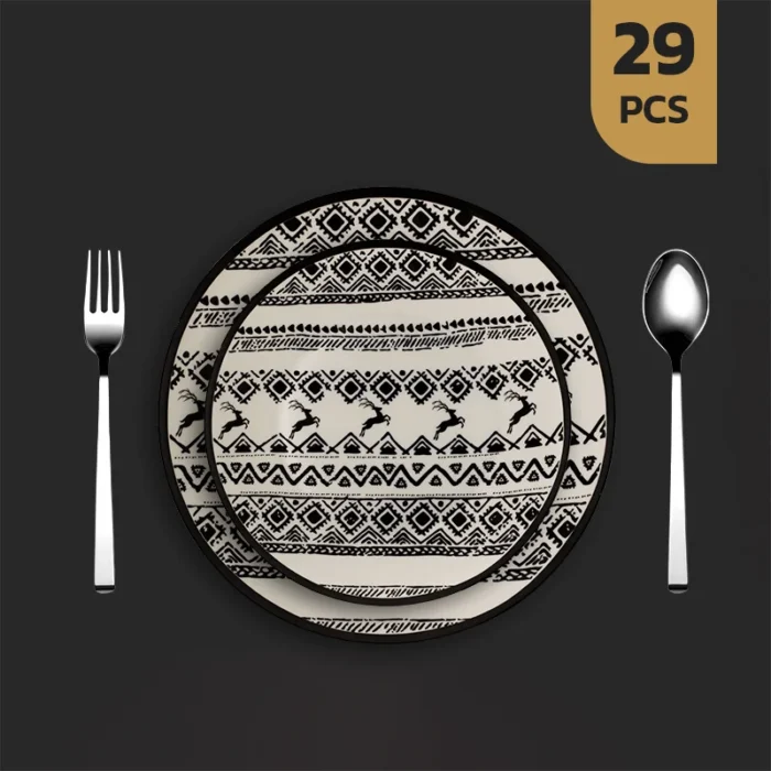 دونفره18039 سرویس 2 نفره چینی استخوانی دینواساینا