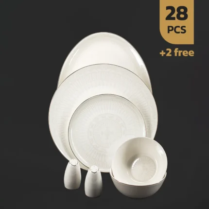 سرویس 28 پارچه چینی استخوانی طرح 24015