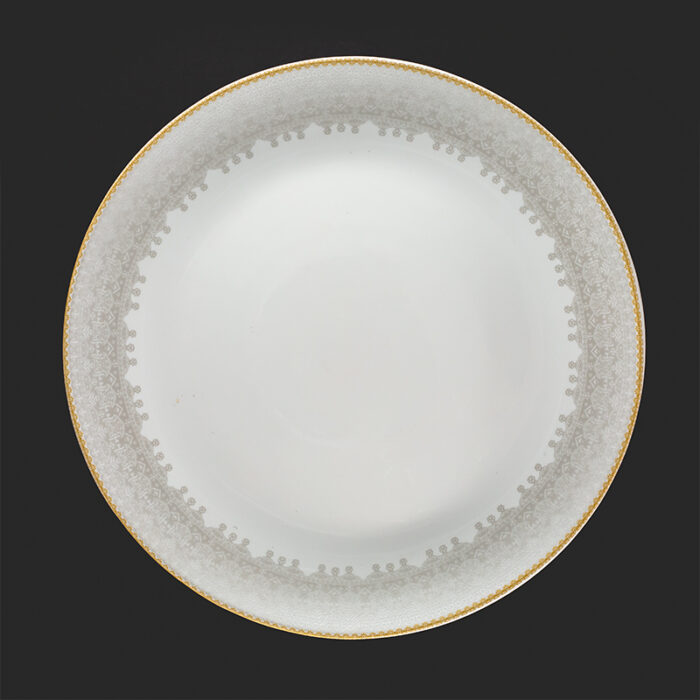 شایا-برنج-خاکستری بشقاب تخت غذاخوری اپال مقصود طرح شایا