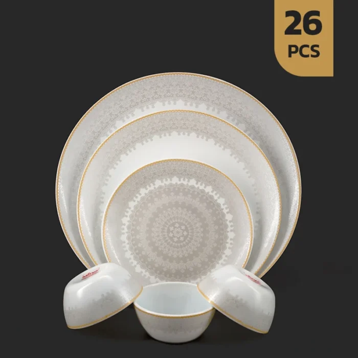 شایا-کاور-خاکستری2 سرویس 26 پارچه اپال دینو طرح شایا خاکستری