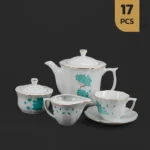 کاور سرویس 17 پارچه چینی مقصود طرح قاصدک آبی