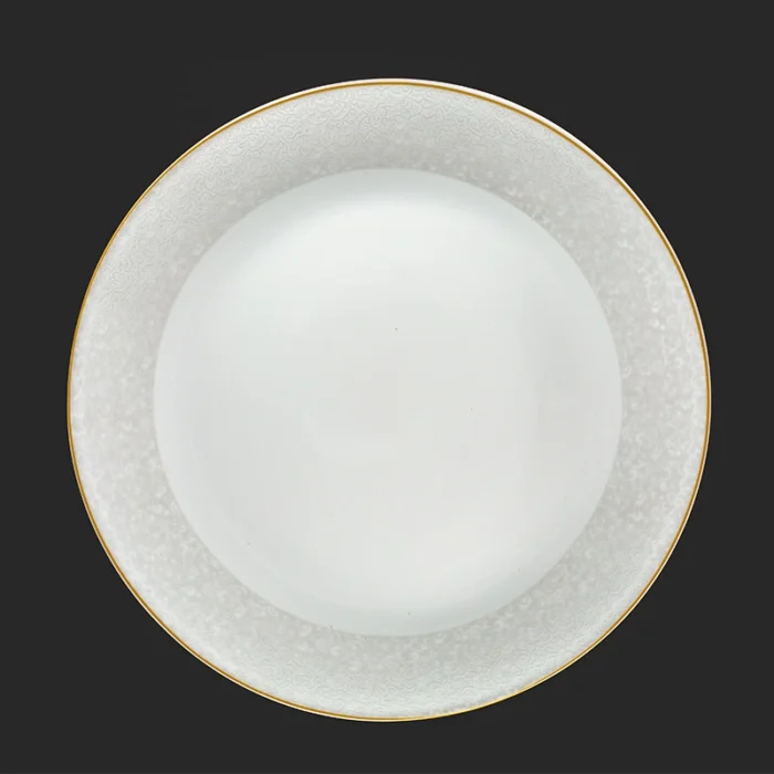 ماجا-خاکستری-برنج بشقاب غذاخوری اپال طرح ماجا خاکستری دینو