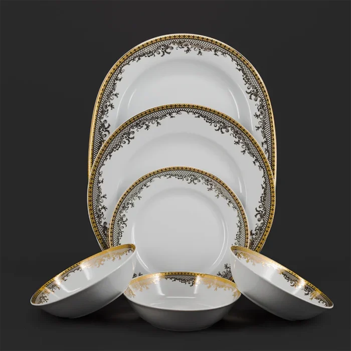 سرویس چینی مقصود طرح هلیوس طلادار سرویس چینی مقصود طرح هلیوس طلادار