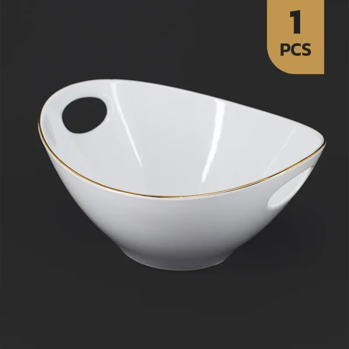 کاسه سزار چینی مقصود لب طلا