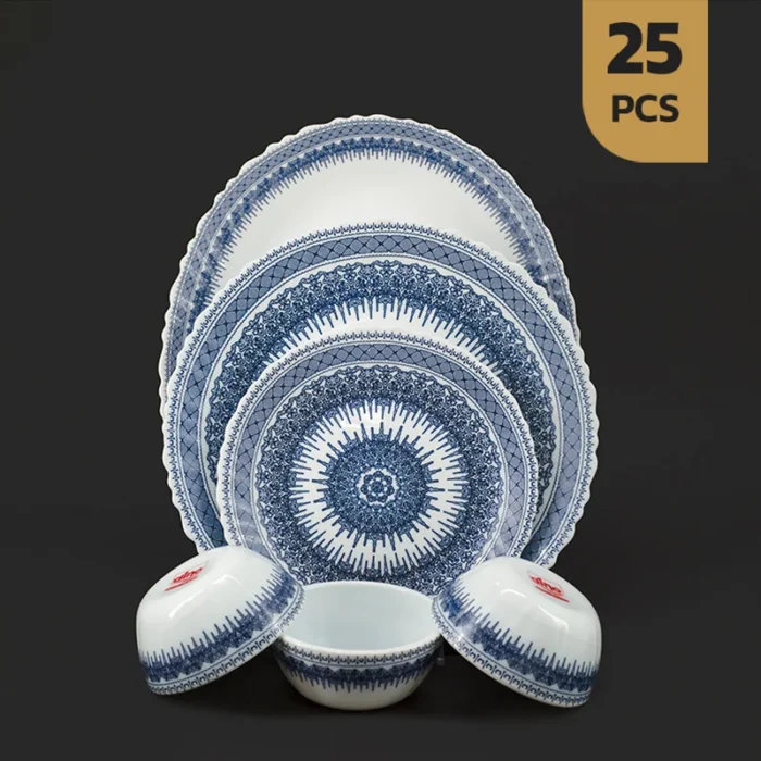 سرویس25پارچه-ریجینا-سورمه ای (1) سرویس 25 پارچه اپال دینو طرح ریجینا