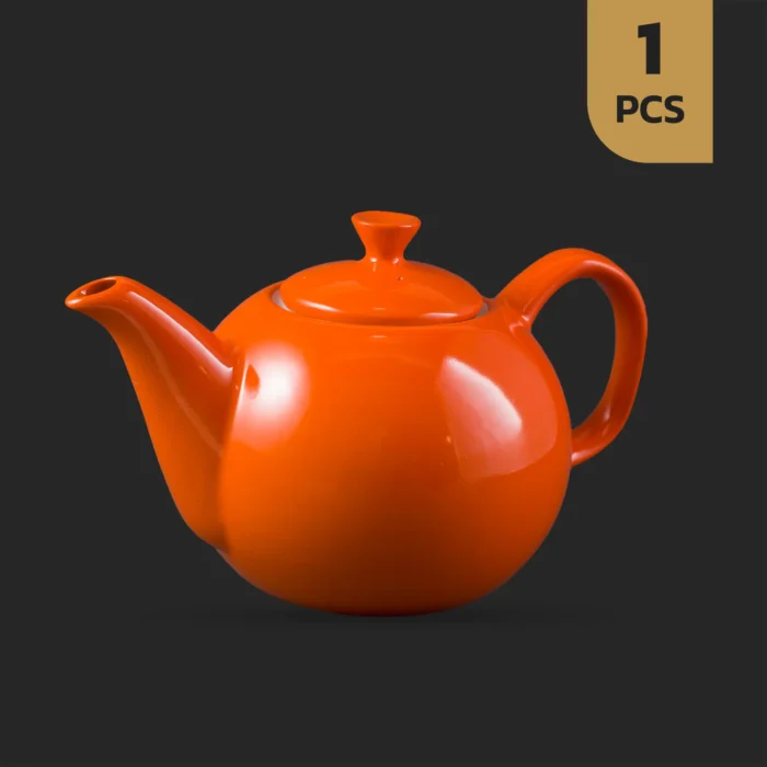 0A0A0204-1 قوری رنگی چینی مقصود نارنجی