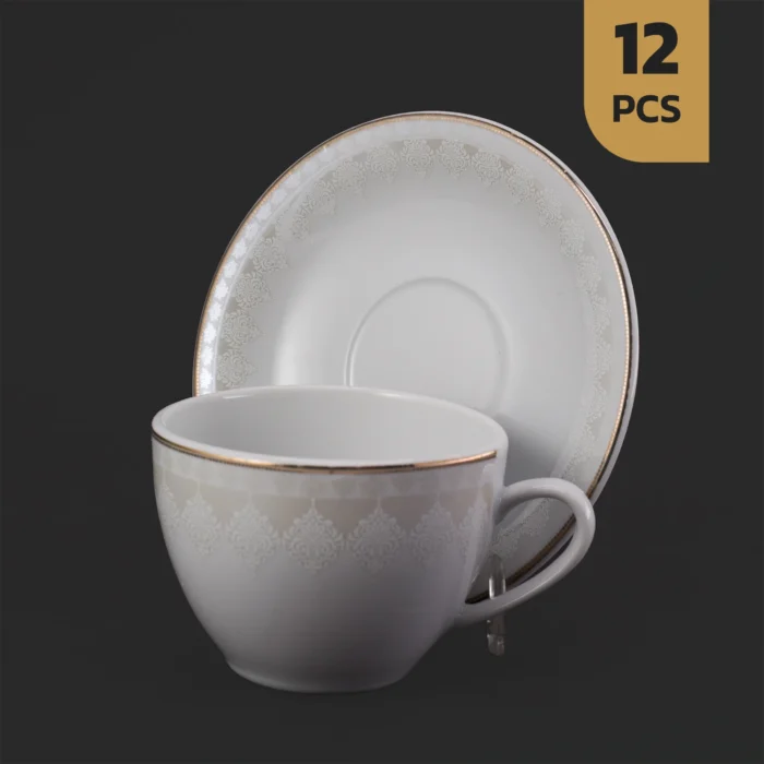 12پارچه-روشنا-لوستر-مقصود سرویس 12 پارچه چینی چایخوری دانمارکی مقصود طرح روشنا