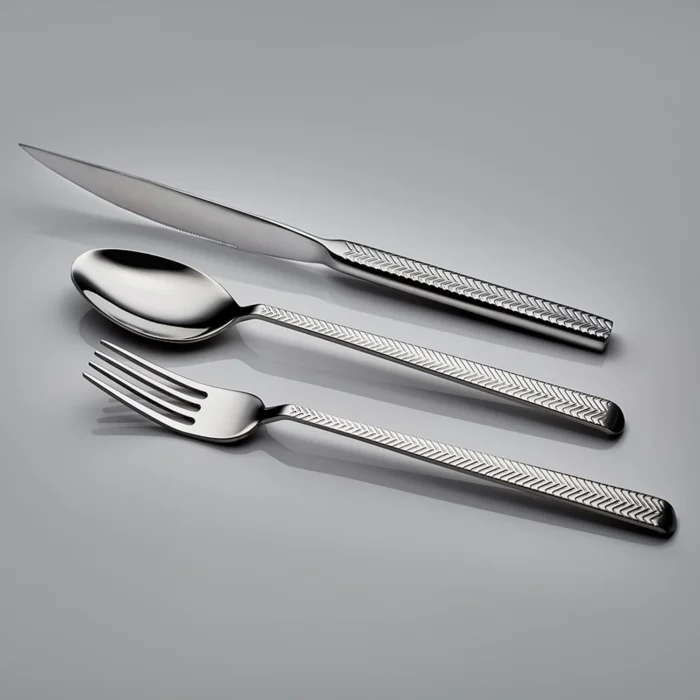 15 قاشق چنگال و کارد استیل طرح السا