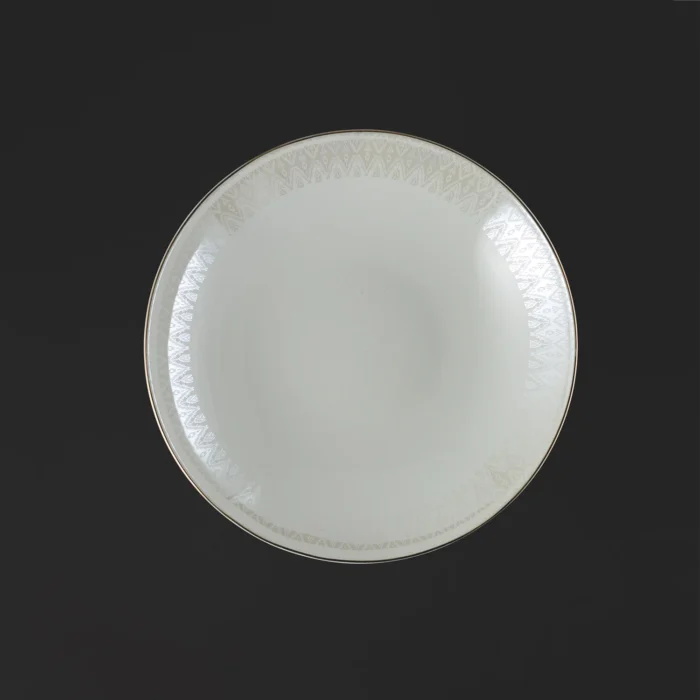 بشقاب برنج خوری سرویس 28 پارچه بن چاینا دینووا ساینا طرح 19151 لوستر طلا