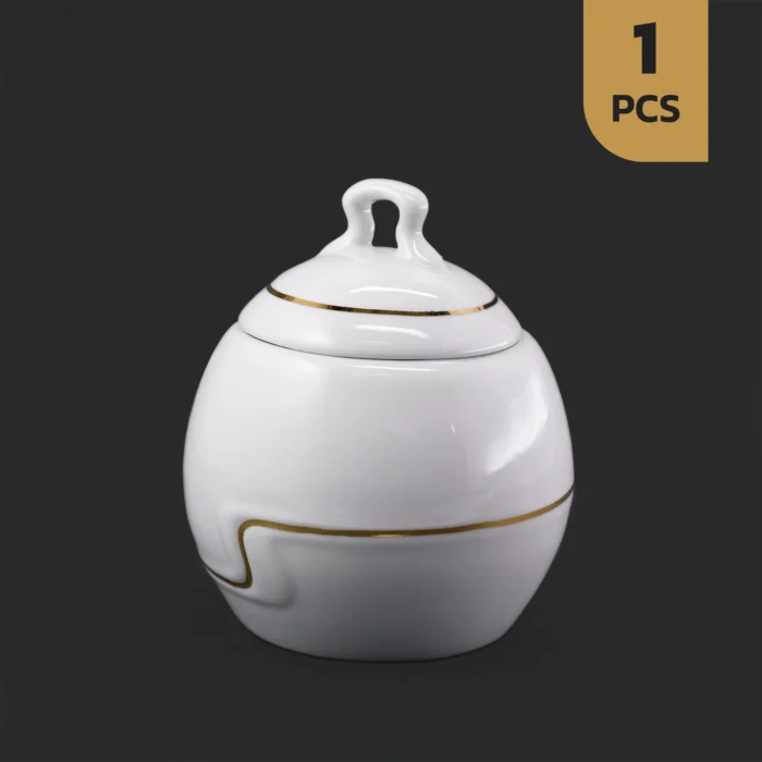 رویال دو خط قندان چینی مقصود طرح رویال دو خط طلا