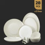سرویس 28 پارچه بن چاینا دینووا ساینا طرح 19151 لوستر خط طلا
