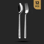 سرویس قاشق چنگال 12 پارچه 6 نفره طرح السا