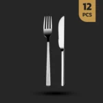 سرویس 12 پارچه کارد و چنگال میوه خوری طرح السا