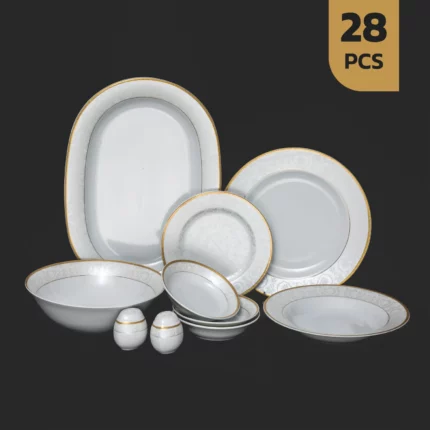 سرویس 28 پارچه چینی مقصود طرح هنریک