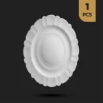 دیس بیضی اپال سفید گرد کنگره فله‌