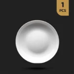 بشقاب خورشت‌خوری سفید اپال گرد کلاسیک فله