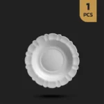 بشقاب خورشت خوری سفید اپال گرد کنگره فله