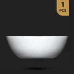 کاسه بزرگ سفید اپال گرد کلاسیک فله