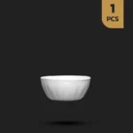 کاسه کوچک سفید اپال گرد کنگره فله