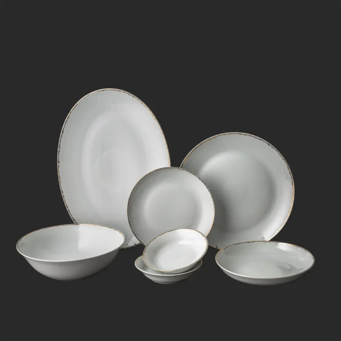 سرویس ۸۶ پارچه چینی مقصود طرح کنزا - تصویر 3