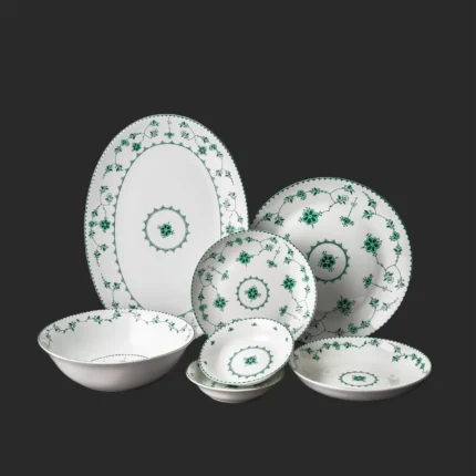 سرویس چینی مقصود طرح کورالین سبز-26 پارچه