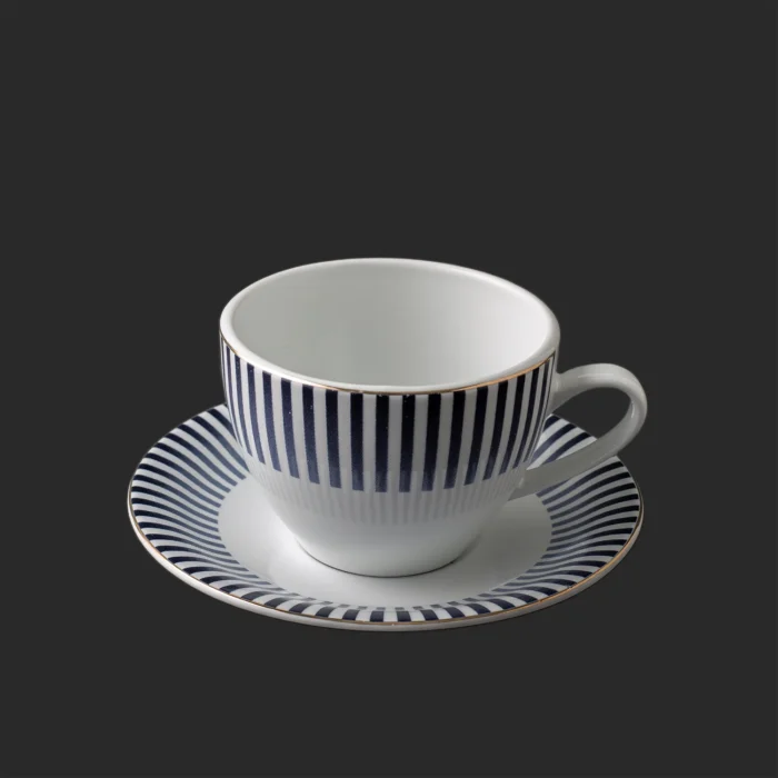 فنجان سرویس چینی مقصود طرح میسن آبی