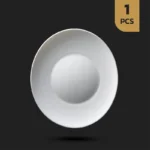 بشقاب غذاخوری سفید اپال صدفی فله