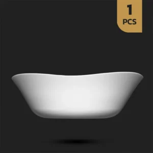 کاسه بزرگ سفید اپال چهارگوش