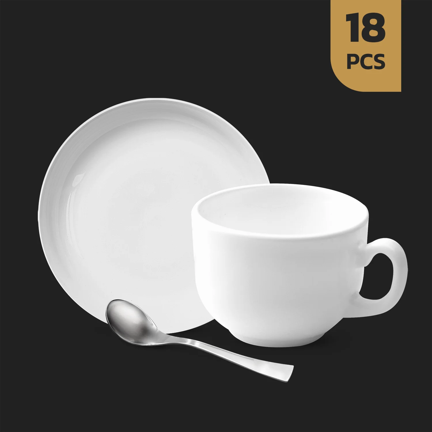 18-پارچه-اپال-قهوه (1) سرویس ۱۸ پارچه قهوهخوری ارکوپال دینو - تصویر 1