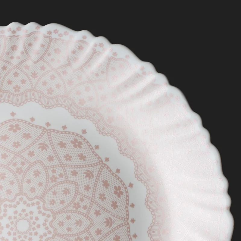 خرید اپال و آرکوپال فله سفید 79 زینیا صورتی دیتیل چینی مقصود