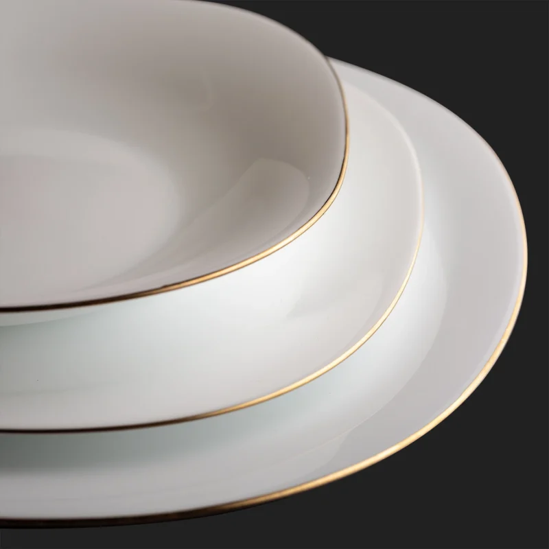 اپال چهارگوش لب طلا 29پارچه دیتیل چینی مقصود