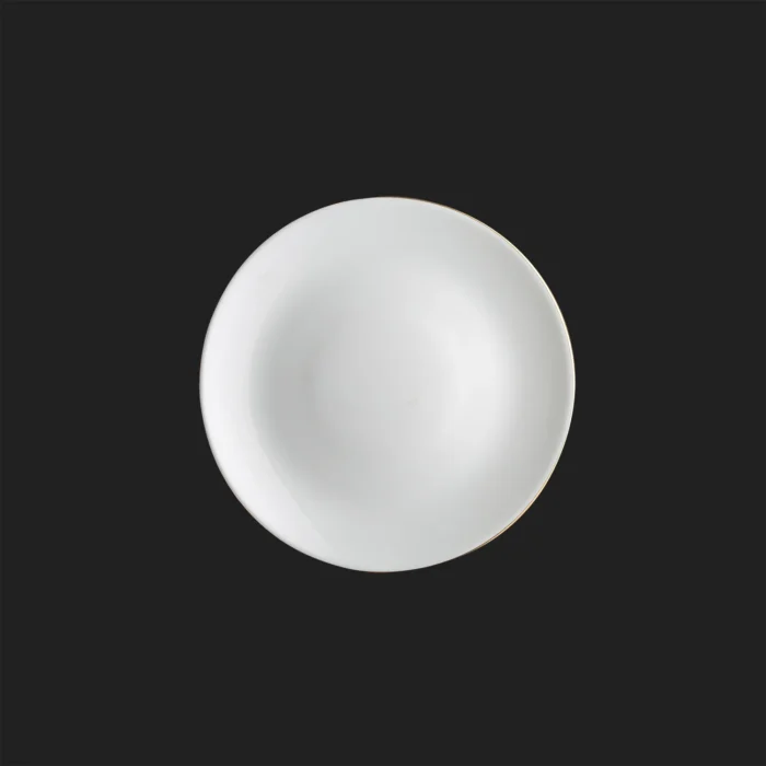 سرویس ۲۹ پارچه اپال گرد کلاسیک سفید خط طلا دینو - تصویر 5