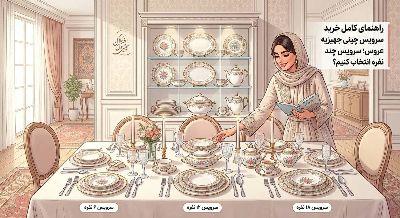 راهنمای کامل خرید سرویس چینی جهیزیه عروس