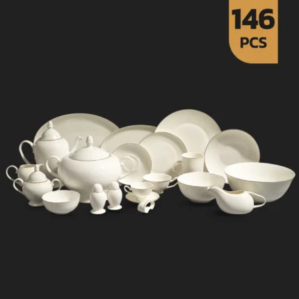سرویس چینی استخوانی ۱۴6 پارچه طرح 24057